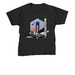 Sunrise LTD. away logo, a Black Youth Unisex Tee