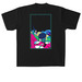 SOLAR PUNK V1 RACER, a Black Heavyweight Garment Dye Tee (back-view)
