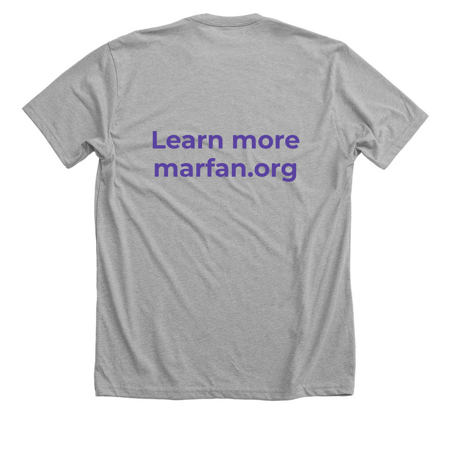 2026 Marfan Awareness Month Community Tee, a Athletic Heather Premium Unisex Tee (back-view)