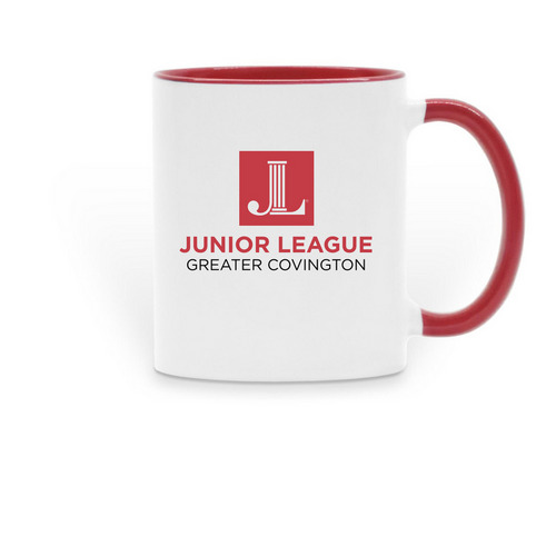 League Mug, a Red Two-Tone Ceramic Mug
