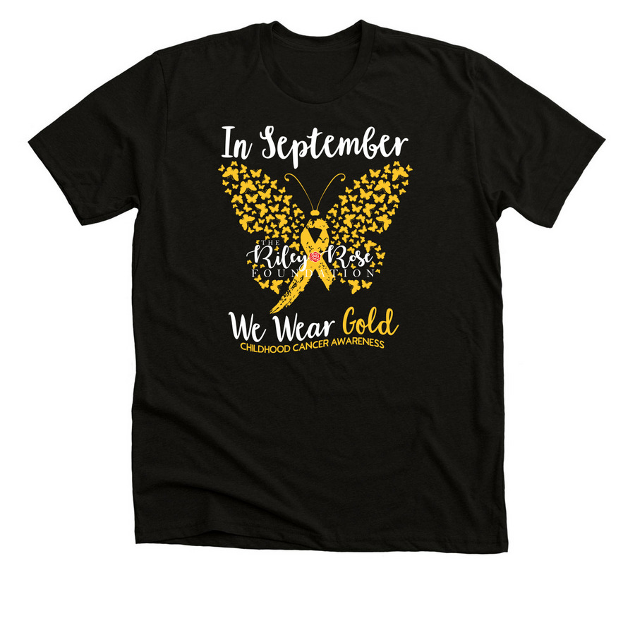 The Riley Rose Foundation, a Black Heather Premium Unisex Tee