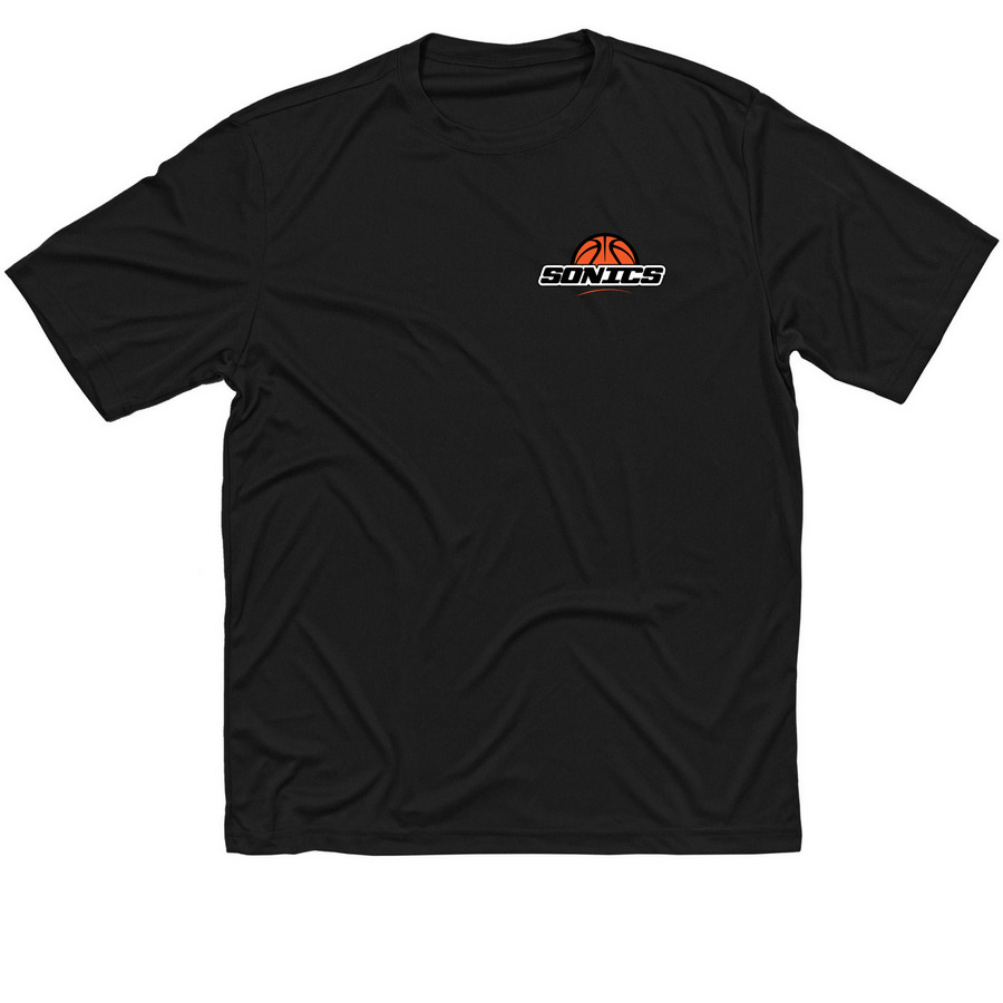 Sonics Gear, a Black Classic Performance Tee