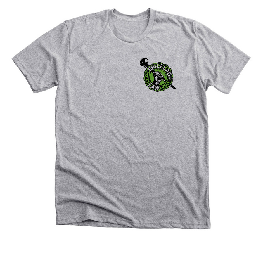 Shilelagh Law "Auld School" Tee, a Athletic Heather Premium Unisex Tee