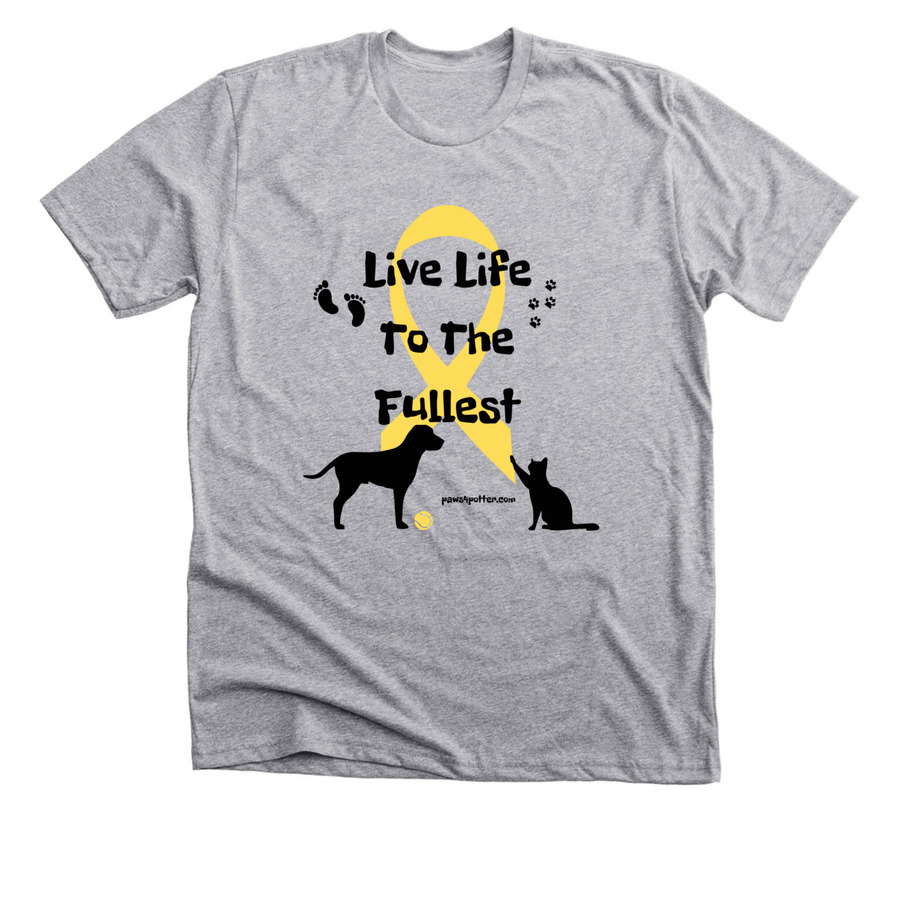Live Life To The Fullest, a Athletic Heather Premium Unisex Tee