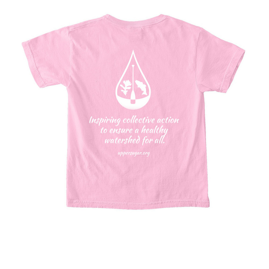 Upper Sugar River, a Blossom Comfort Colors Youth Tee (back-view)