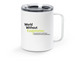 WorldWE Travel Mug, a White Stainless Steel Travel Mug