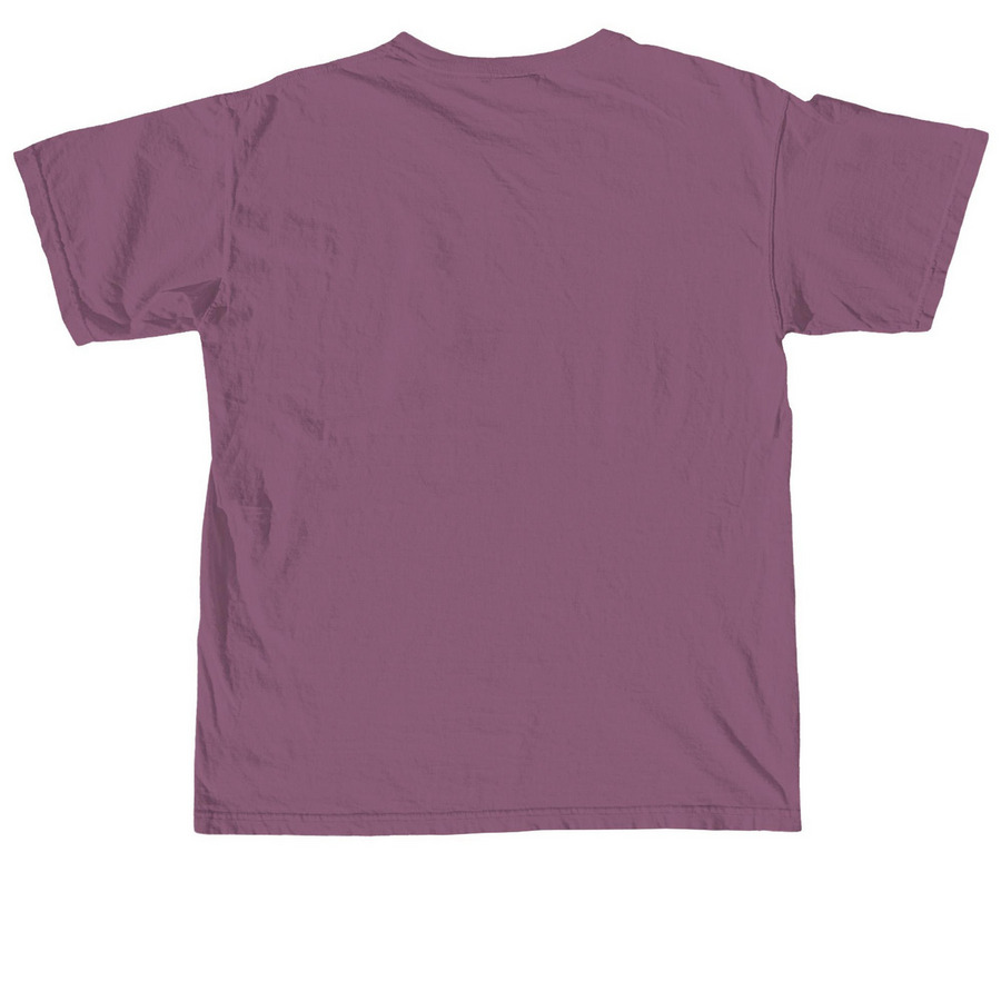 TEAM MERKEL!, a Berry Comfort Colors Unisex Tee (back-view)
