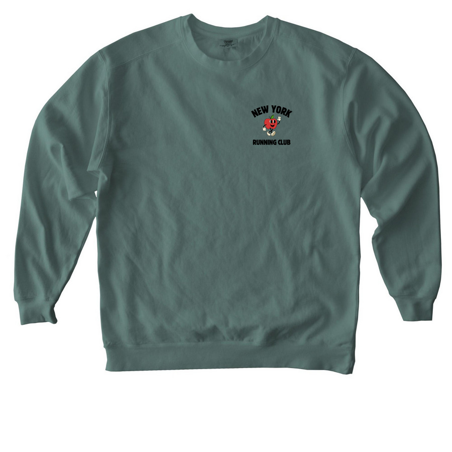 New York City Running Club, a Blue Spruce Comfort Colors Crewneck Sweatshirt