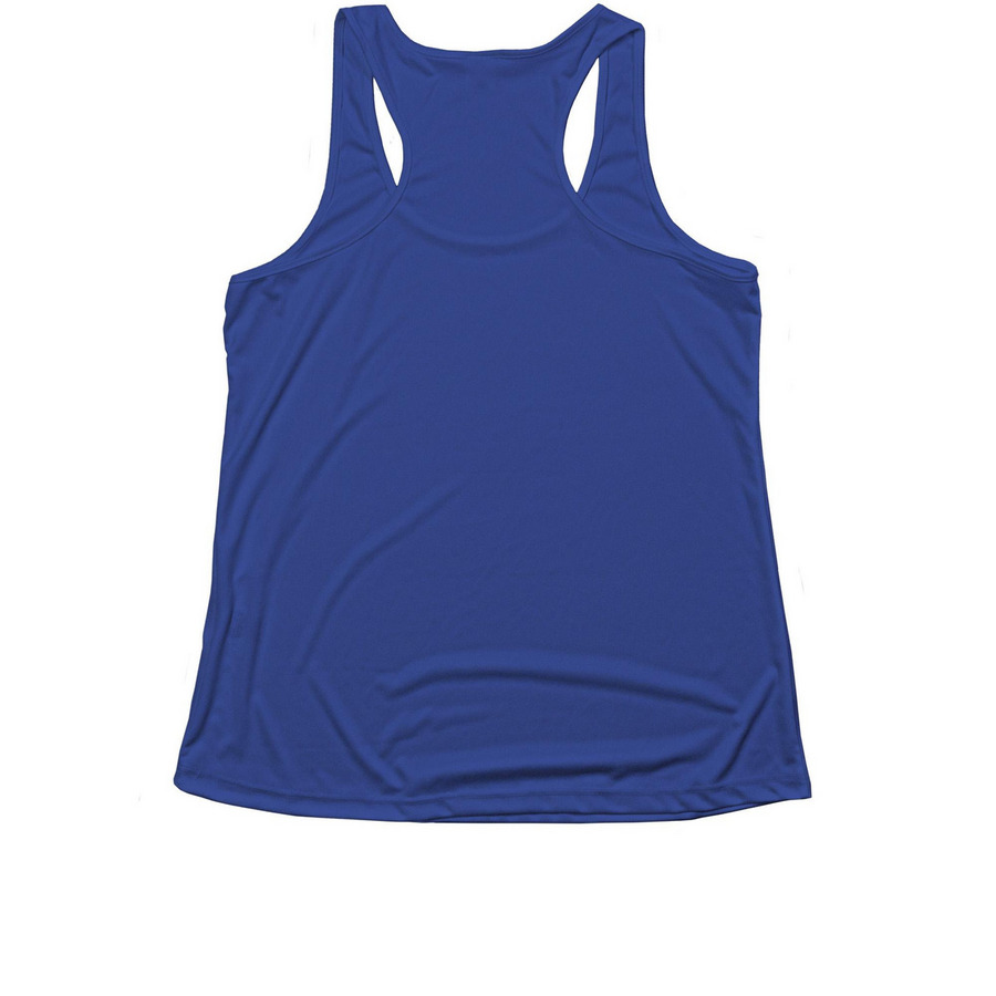 America 250: Home of the Brave & the Bichon, a True Royal Women's Performance Tank (back-view)