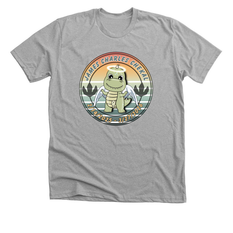 In Loving Memory of Jamesy Boy, a Athletic Heather Premium Unisex Tee