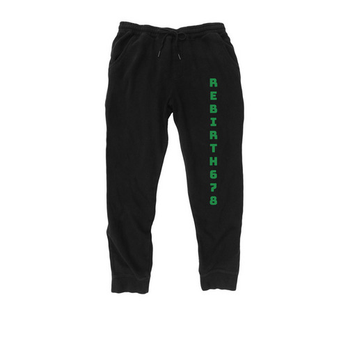 Rebirth678: Rebirth Pants, a Black Midweight Fleece Joggers