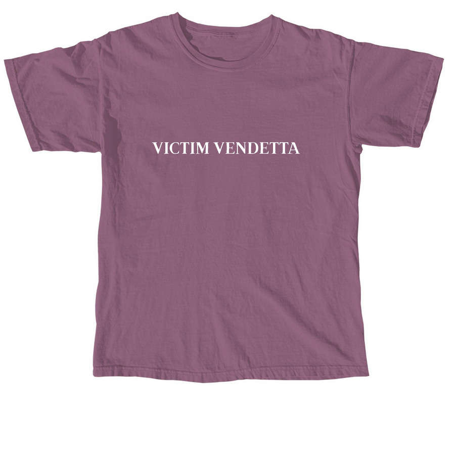 Victim Vendetta, a Berry Comfort Colors Unisex Tee