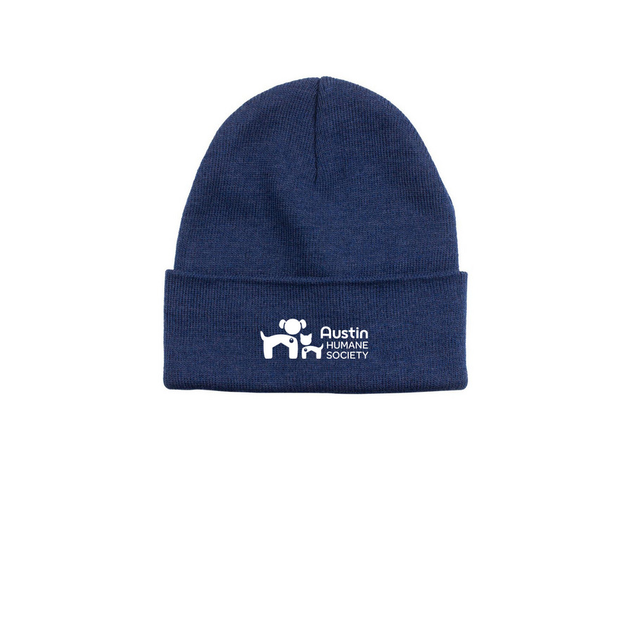 AHS Logo Beanie, a Azure Printed Base Camp Beanie