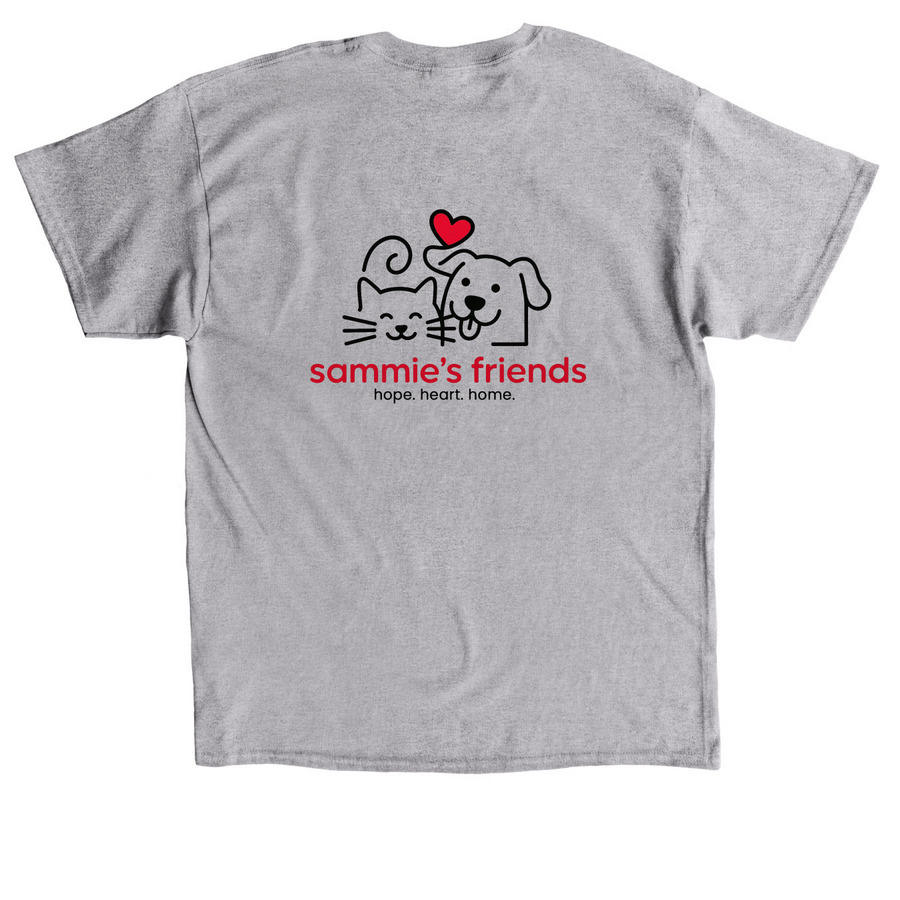 Light Apparel, a Sport Grey Classic Unisex Tee (back-view)