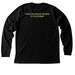 Tees - Black, a Black Heather Premium Long Sleeve Tee (back-view)