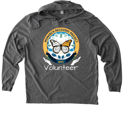 Merch for Volunteers, a Aluminum Grey Allmade Eco Triblend Hoodie Tee