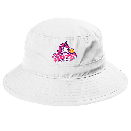 Unicorn Hats, a White Printed UV Bucket Hat