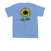 Spina Bifida - Blooming Beyond (Youth), a Carolina Blue Youth Unisex Tee (back-view)