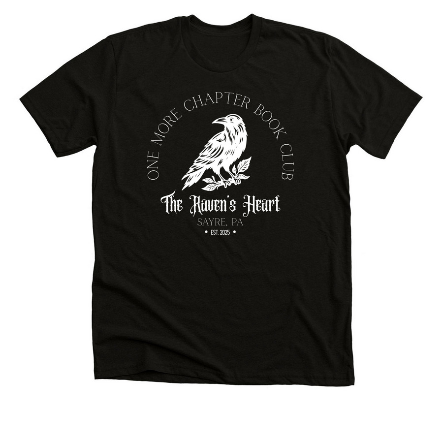 One More Chapter Book Club, a Solid Black Blend Premium Unisex Tee