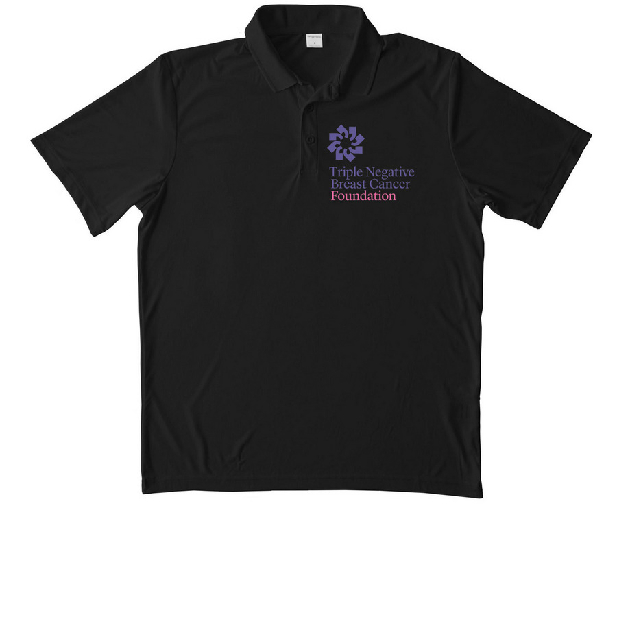 TNBC Foundation Polo, a Black Unisex Performance Polo