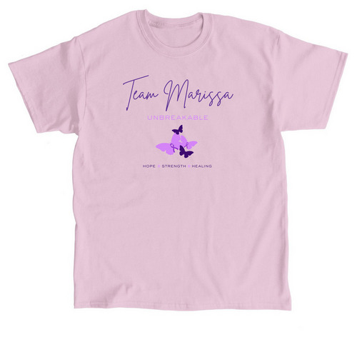 Unbreakable: Team Marissa, a Light Pink Classic Unisex Tee