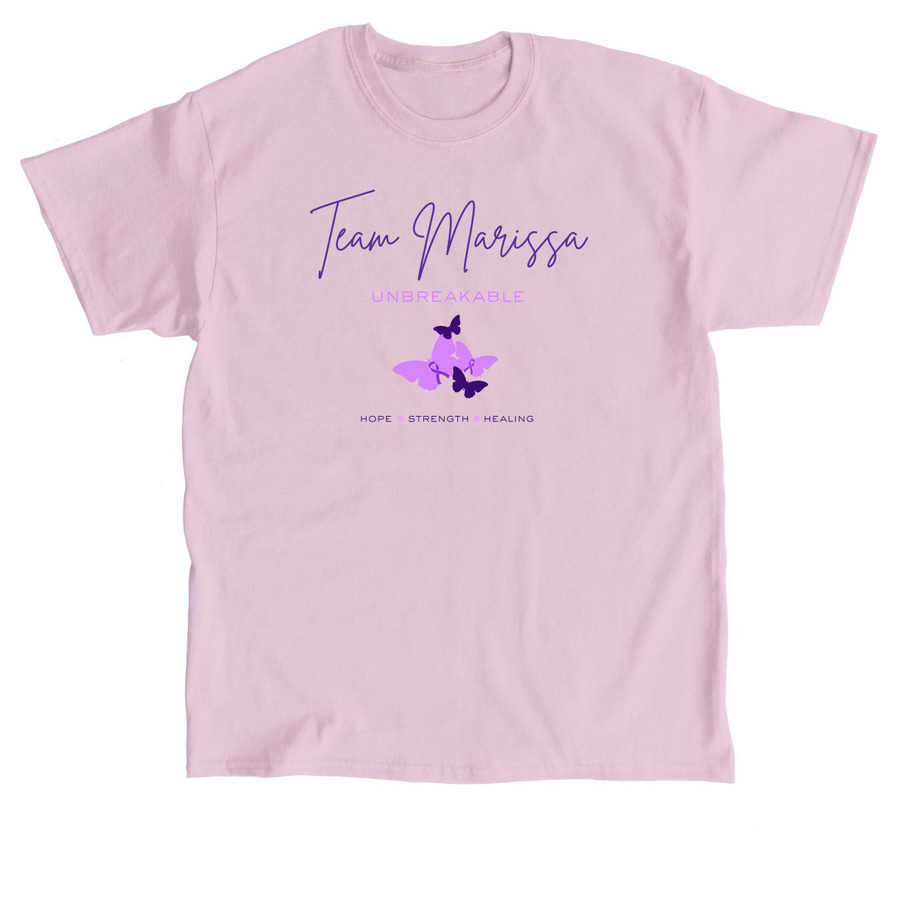 Unbreakable: Team Marissa, a Light Pink Classic Unisex Tee