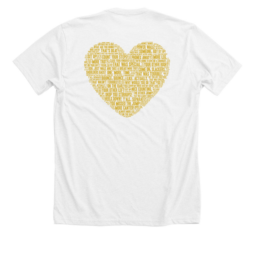 TVF | Heart Elizabeth?s Sayings Tee, a Solid White Blend Premium Unisex Tee (back-view)