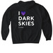 I <3 Dark Skies, a Black Gildan Softstyle Pullover Hoodie (back-view)