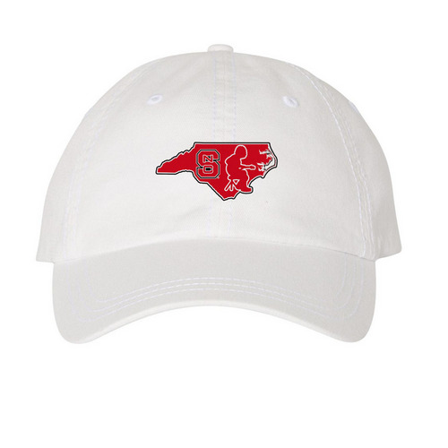 Raleigh Mikey Tee, a White Printed Pigment Dye Baseball Cap