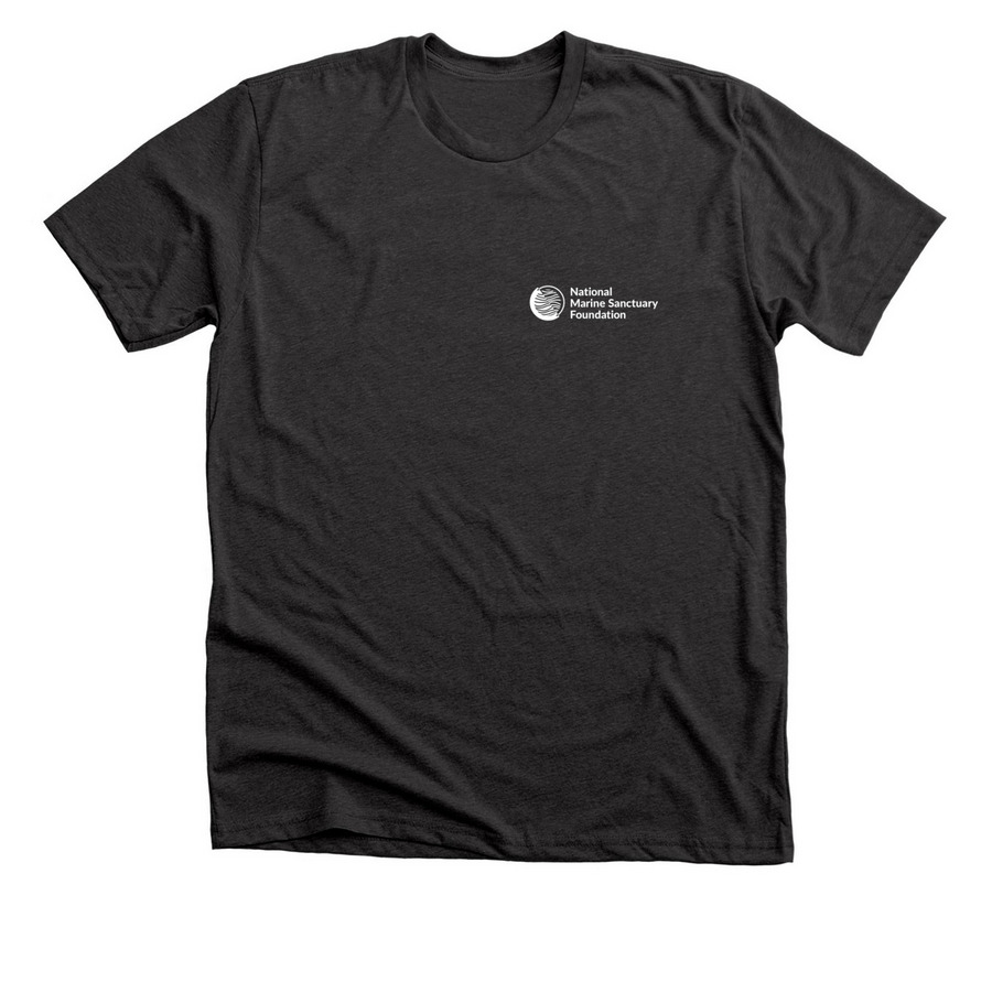 Humpback Whale Hawai?i Research Team, a Dark Grey Heather Premium Unisex Tee