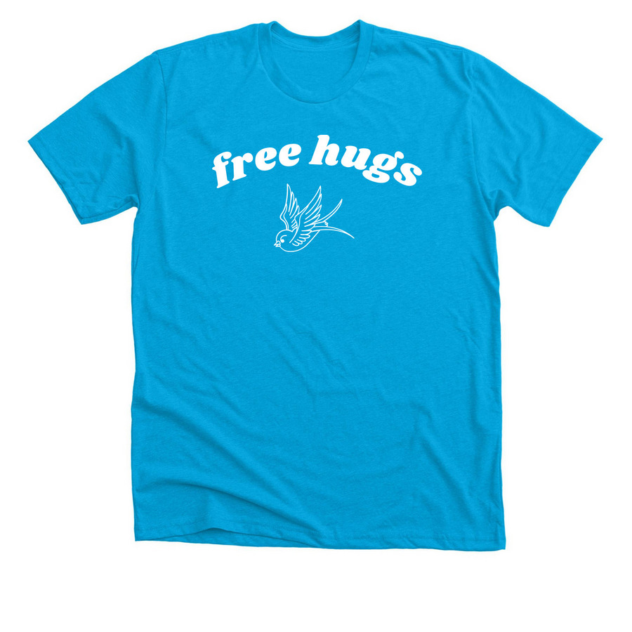 2026 Camp Volunteer Shirt, a Neon Blue Premium Unisex Tee