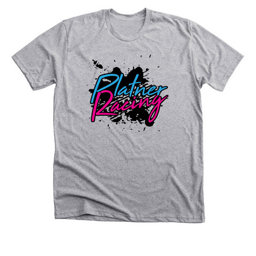 Platner Racing Splash Logo, a Athletic Heather Premium Unisex Tee