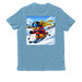 Chagrin Valley - "Bucky" Ski Racer, a Arctic Blue Allmade Organic Cotton Unisex Tee