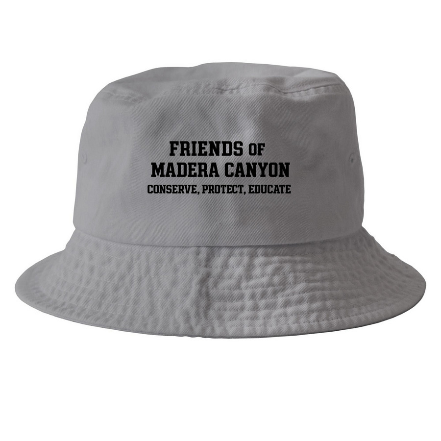 Friends of Madera Canyon, a Grey Printed Bucket Hat