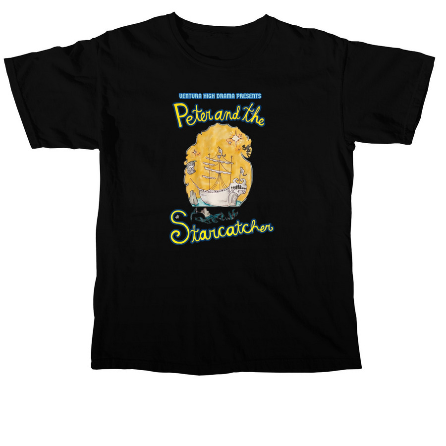 Peter and the Starcatcher, a Black Comfort Colors Unisex Tee