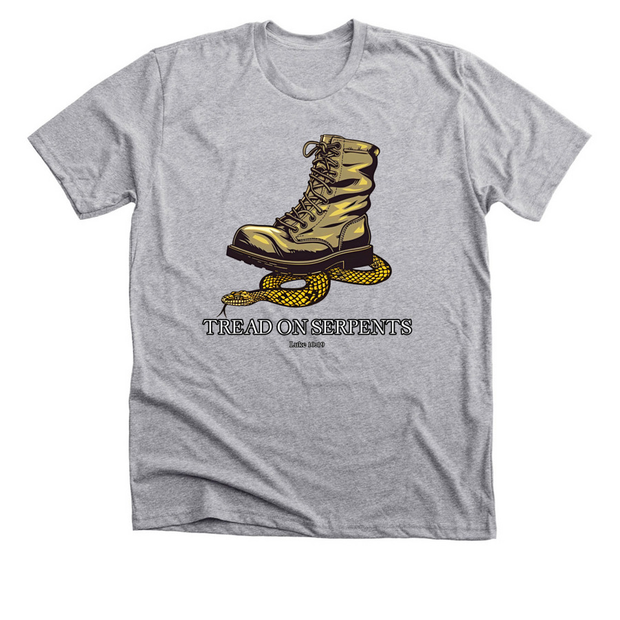 Tread on Serpents Collection, a Athletic Heather Premium Unisex Tee