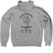 Brixie's Pizza Party, a Athletic Heather Zip Up Hoodie (back-view)