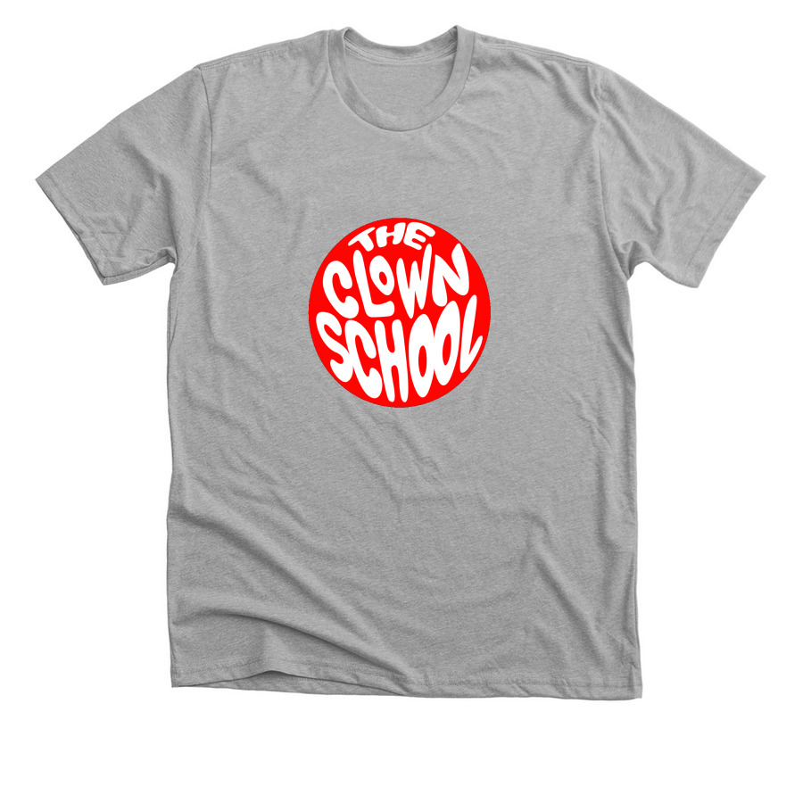 The Clown School, a Athletic Heather Premium Unisex Tee