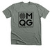 Black Large Logo, a Deep Heather Premium Unisex Tee
