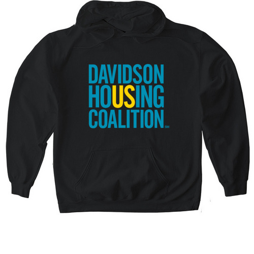 Affordable housing is tops!, a Black Gildan Softstyle Pullover Hoodie