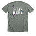 Semicolon Butterflies, a Deep Heather Premium Unisex Tee (back-view)