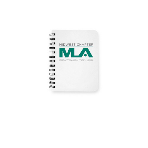 MWCMLA Notebook, a White Spiral Notebook