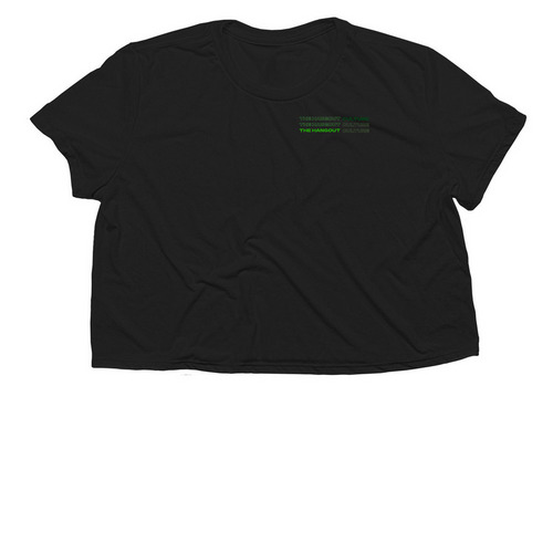 THC Official Merch Summer Edition, a Black Women?s Flowy Cropped Tee
