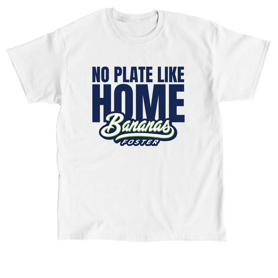 No Plate Like Home - Classic Tee, a White Classic Unisex Tee