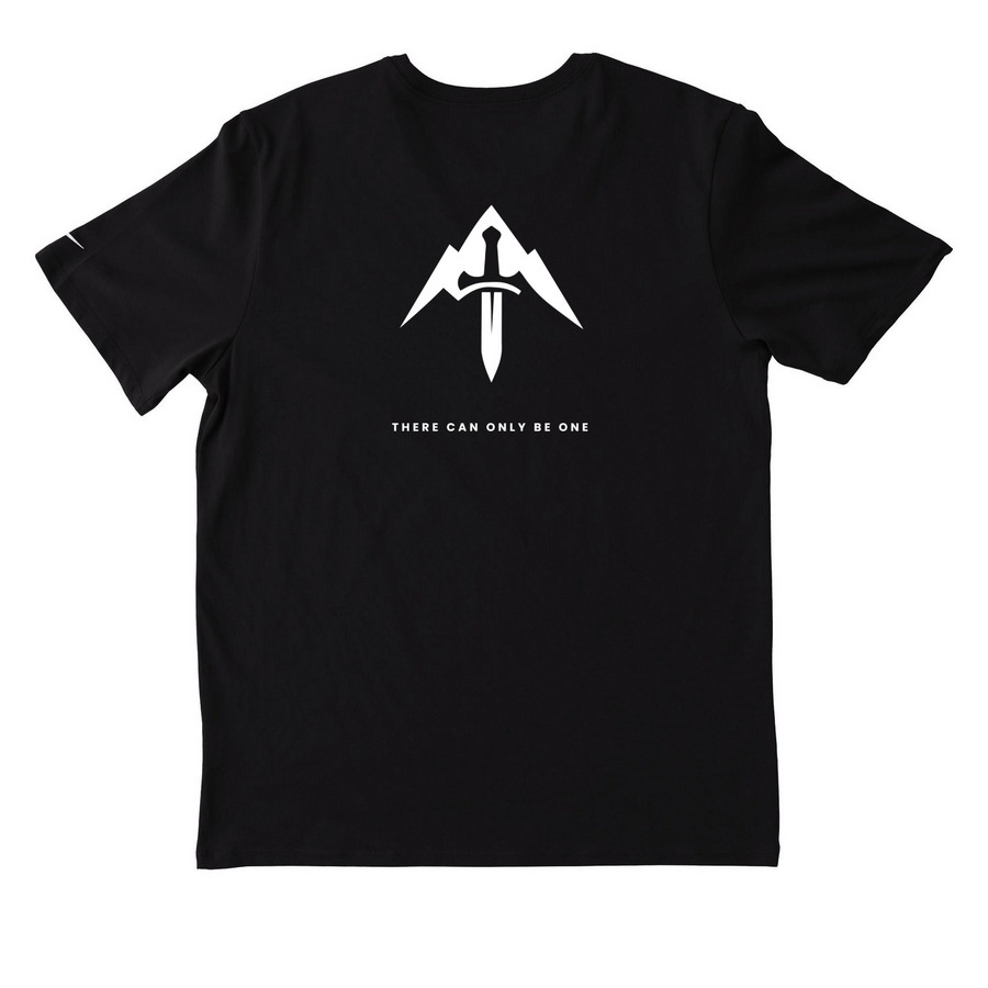 Monolith Official Player Activewear, a Black Nike Dri-FIT Jersey Blend Performance Tee (back-view)