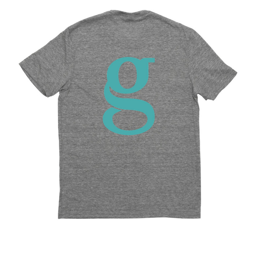 The Mary G Readers Collection, a Aluminum Grey Allmade Eco Triblend Unisex Tee (back-view)