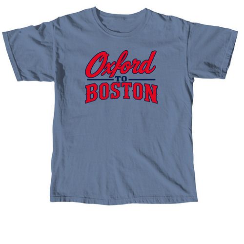 Oxford to Boston T-Shirt, a Blue Jean Comfort Colors Unisex Tee