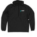 Climate Defender Windbreaker Green lightning, a Black Quarter-Zip Windbreaker
