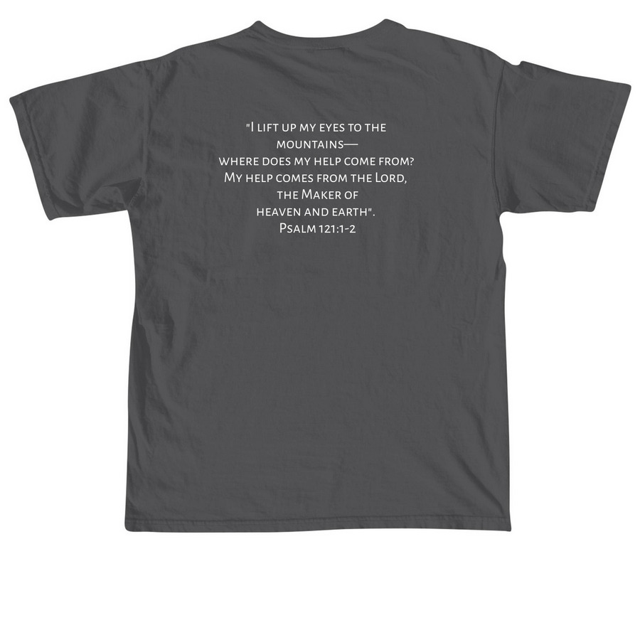 Help church in Uspantan, Guatemala, a Pepper Comfort Colors Unisex Tee (back-view)