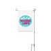 BFCACT Bichon Love, a White 12" x 18" Yard Flag with Stake